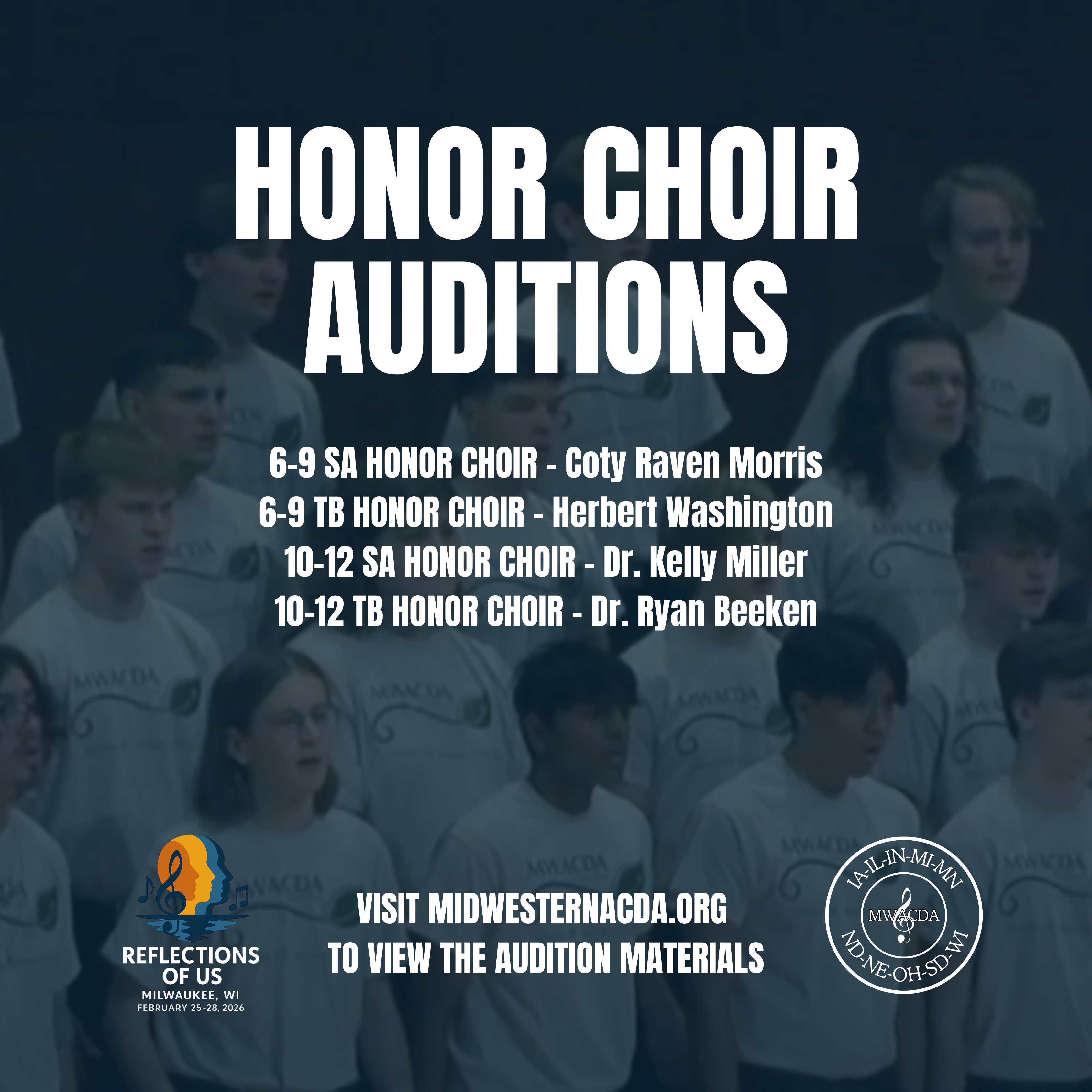 2026 MWACDA Honor Choir Audition Materials Now Available